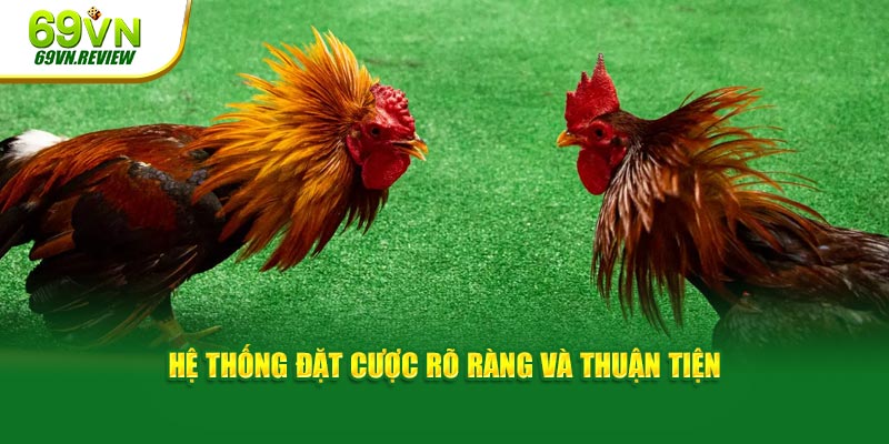 Hệ thống đặt cược rõ ràng và thuận tiện